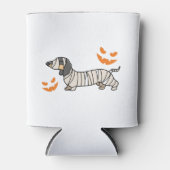 Rafraîchisseur Pour Canette Dachshund Chien Halloween Candy Corn Pleine lune (Devant)