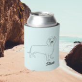 Rafraîchisseur Pour Canette Dachshund dessin chien Can Cooler. Chien Wiener.