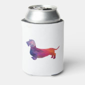 Rafraîchisseur Pour Canette Dachshund Revêtu Géo Silhouette Violet (Can Dos)