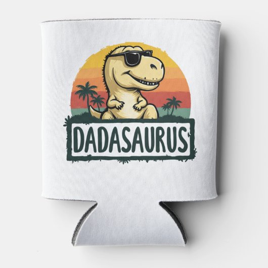 Rafraîchisseur Pour Canette Dadasaurus Dinosaur Papa Dada Saurus Fête des père (Devant)
