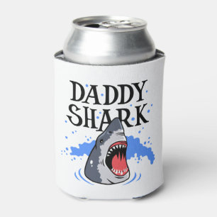 Rafraîchisseur Pour Canette Daddy Shark - Grand Blanc