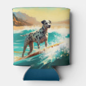 Rafraîchisseur Pour Canette Dalmation Plage Surf Peinture (Dos)