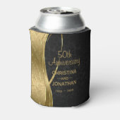 Rafraîchisseur Pour Canette Damas Noir Et Or - Anniversaire Mariage (Can Dos)