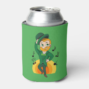 Rafraîchisseur Pour Canette Dancing leprechaun, dessin animé de la Saint Patri