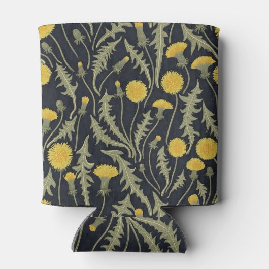 Rafraîchisseur Pour Canette Dandelions, vert, jaune et noir (Dos)