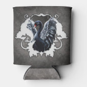 Rafraîchisseur Pour Canette Dans l'ombre de l'élégance : Un cygne noir. (Devant)