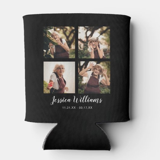 Rafraîchisseur Pour Canette Dans Loving Memory | 5 Photo Collage | (Dos)