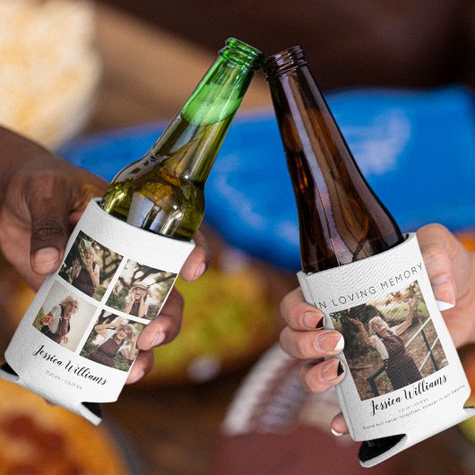 Rafraîchisseur Pour Canette Dans Loving Memory | 5 Photo Collage |