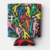 Rafraîchisseur Pour Canette Danser des gens, doodle set motif. (Devant)