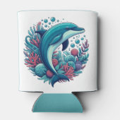 Rafraîchisseur Pour Canette Dauphin marin/côtier mignon (Dos)