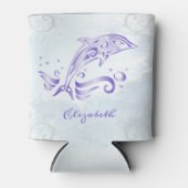 Rafraîchisseur Pour Canette Dauphin pourpre Personnalisé Pâte de refroidisseme (Devant)