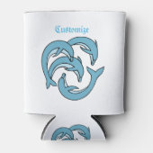 Rafraîchisseur Pour Canette Dauphins bleus entourant Thunder_Cove (Devant)