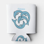 Rafraîchisseur Pour Canette Dauphins bleus entourant Thunder_Cove (Dos)