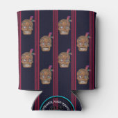 Rafraîchisseur Pour Canette Day of the Dead Sugar Skull (Cedar Shake) (Dos)