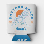 RAFRAÎCHISSEUR  POUR CANETTE DAYTONA BEACH FLORIDA VACANCES D'ÉTÉ VAGUES (Dos)