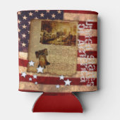 Rafraîchisseur Pour Canette Déclaration d'indépendance sur le drapeau américai (Dos)