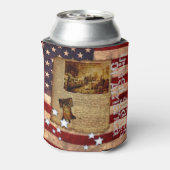 Rafraîchisseur Pour Canette Déclaration d'indépendance sur le drapeau américai (Can Dos)