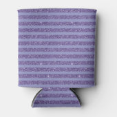 Rafraîchisseur Pour Canette Deep Amethyst Glitter Style Horizontal Stripes  (Devant)