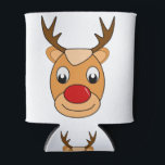 Rafraîchisseur Pour Canette Deer Rudolph Santa Claus Christmas Kids Cartoon<br><div class="desc">Deer Rudolph Santa Claus Christmas Kids Cartoon</div>