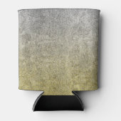 Rafraîchisseur Pour Canette Dégradé de Parties scintillant argent et or tombé (Devant)