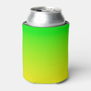 Rafraîchisseur Pour Canette Dégradé vert et jaune du néon