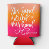 Rafraîchisseur Pour Canette Dégustation de sable de soleil dans le dégradé de (Devant)