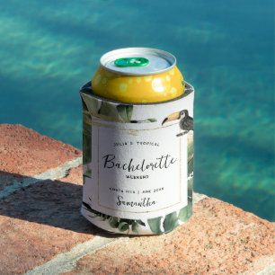Rafraîchisseur Pour Canette Demoiselle des Palmiers Tropicaux Monogramme
