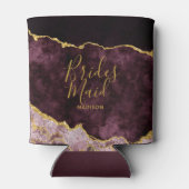 Rafraîchisseur Pour Canette Demoiselle d'honneur en marbre d'agate doré à tein (Dos)