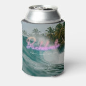 Rafraîchisseur Pour Canette Demoiselle d'honneur Palmiers Tropicaux Néon | Mon (Can Dos)