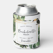 Rafraîchisseur Pour Canette Demoiselle Tropical Palms | Monogramme (Can devant)