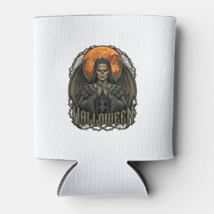 Rafraîchisseur Pour Canette Démon de Halloween Couronne de Nonne Ailes Lune Or