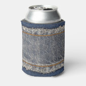 Rafraîchisseur Pour Canette Denim Blue Jeans : Décontracté Double Patch (Can Dos)