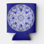 Rafraîchisseur Pour Canette Dentelle en céramique Bleu de Grèce (Devant)