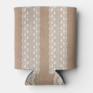 Rafraîchisseur Pour Canette Dentelle off-White : Burlap Texture