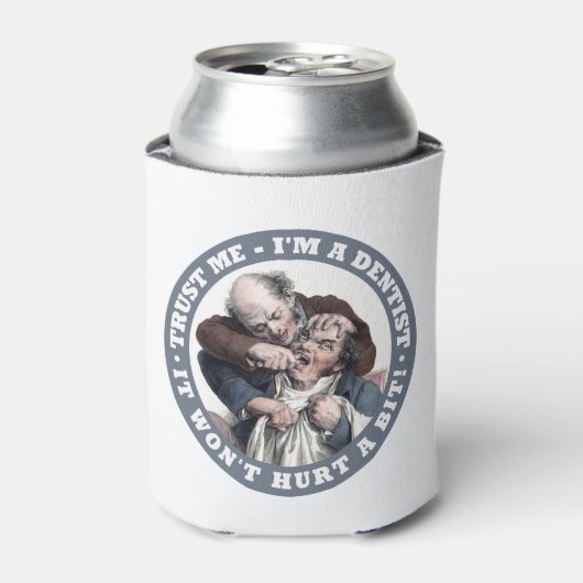 Rafraîchisseur Pour Canette DENTIST humour personnalisé monogramme boisson gla (Can devant)