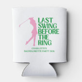 Rafraîchisseur Pour Canette Dernier Swing avant la bague Golf Party de Bachelo (Dos)