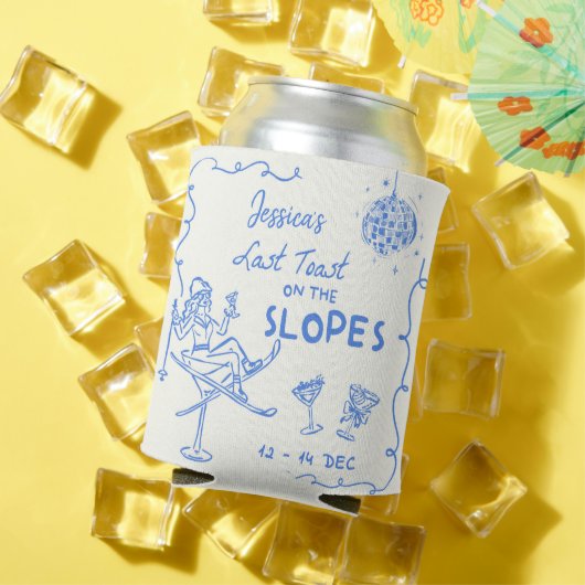 Rafraîchisseur Pour Canette Dernier Toast Sur Les Pentes Bachelorette Week-End (Été in situ)