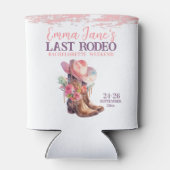 Rafraîchisseur Pour Canette Dernière Cowgirl Rodeo Rose Enterrement de Vie de  (Dos)