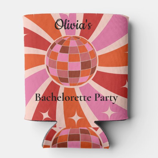 Rafraîchisseur Pour Canette Dernière Disco Rétro enterrement de vie de jeune (Dos)