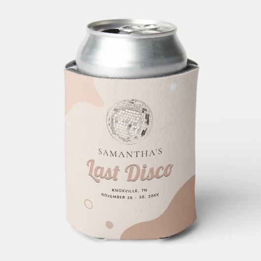 Rafraîchisseur Pour Canette Dernière soirée disco rétro pour l'enterrement de  (Can devant)