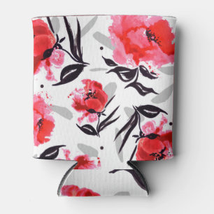 Rafraîchisseur Pour Canette Des Motifs rouges, Gris Gris.