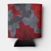 Rafraîchisseur Pour Canette Des triangles gris, rouges disposés aléatoirement. (Devant)