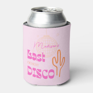 Rafraîchisseur Pour Canette Desert Disco Bachelorette Party Rose & Orange