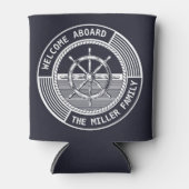 Rafraîchisseur Pour Canette Design à thème nautique avec voilier (Devant)