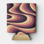 Rafraîchisseur Pour Canette Design abstrait violet, rose et beige (Devant)