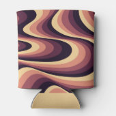 Rafraîchisseur Pour Canette Design abstrait violet, rose et beige (Dos)