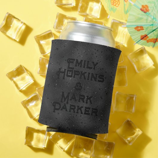 Rafraîchisseur Pour Canette Design arrière - plan noir de luxe (Été in situ)