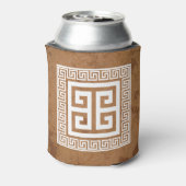 Rafraîchisseur Pour Canette Design blanc de clé grecque (Can Dos)