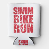 Rafraîchisseur Pour Canette Design cool de triathlon (Devant)