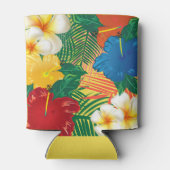 Rafraîchisseur Pour Canette Design de fleurs tropicales exotiques (Dos)